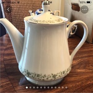 Mikasa Teapot with Creamer and Sugar Bowl